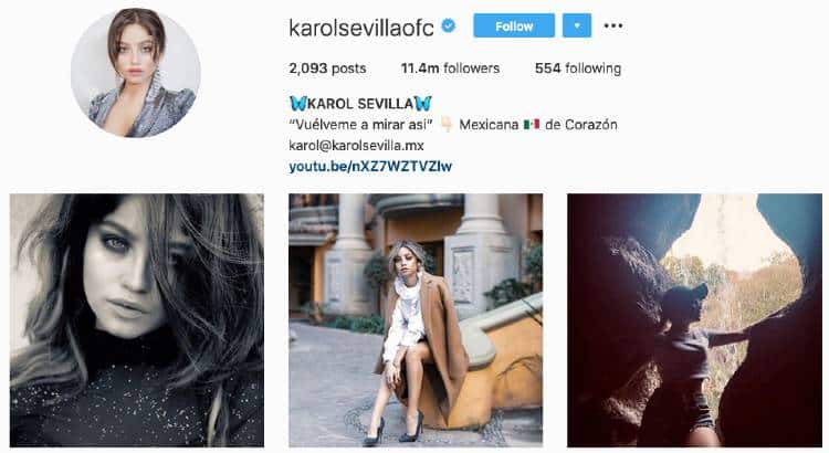 Karol Sevilla | Influenceur de divertissement étendu | Profil Instagram