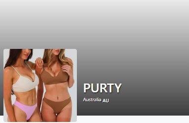 Marques de vêtements de fitness: Purty