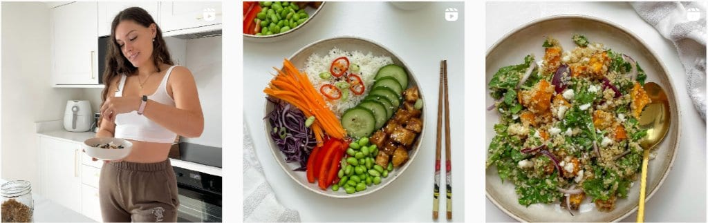 Emma van der Welle partage des repas sains sur Instagram