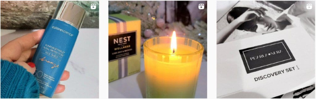 Lena Shypulya faisant la promotion de bons produits -estar sur Instagram