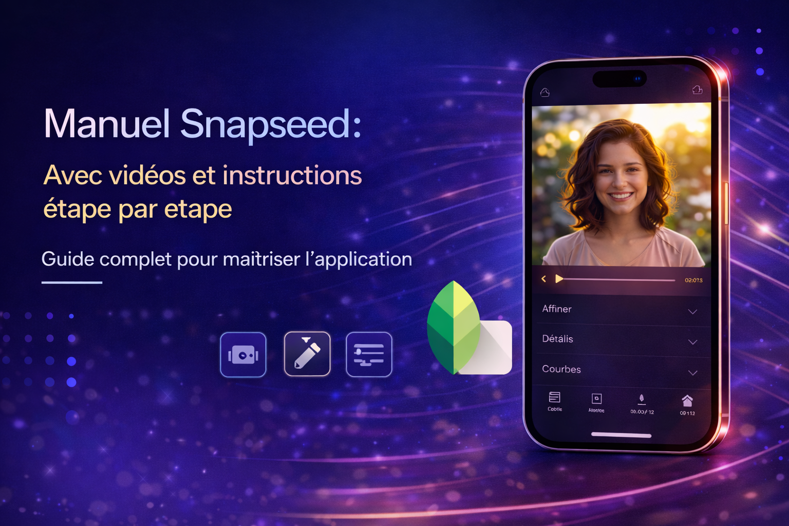 Manuel Snapseed avec vidéos et instructions étape par étape